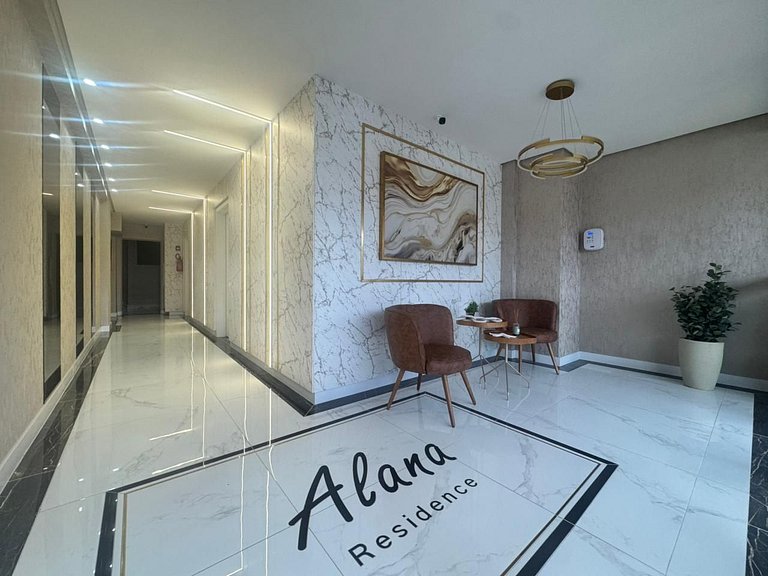 Residencial Alana - Apartamento a 200m do mar na Praia de Pa