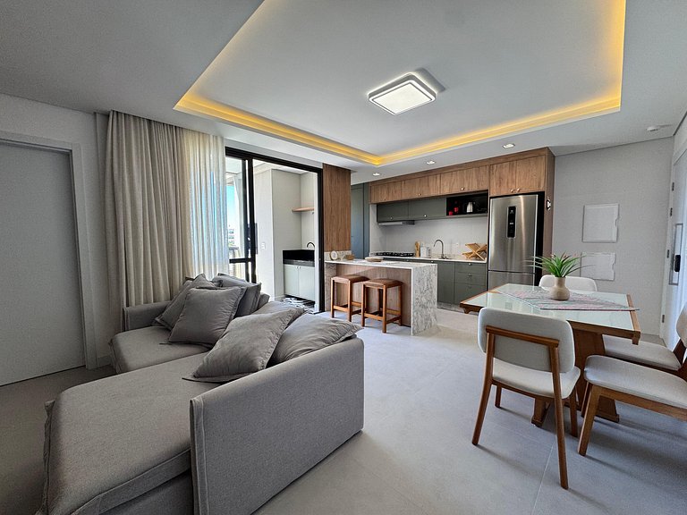 Oásis do Atlântico 408 A - Apartamento vista mar na praia de