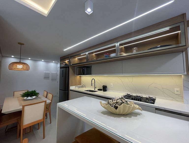 Oásis do Atlântico 301 B - Apartamento decorado com 3 dormit
